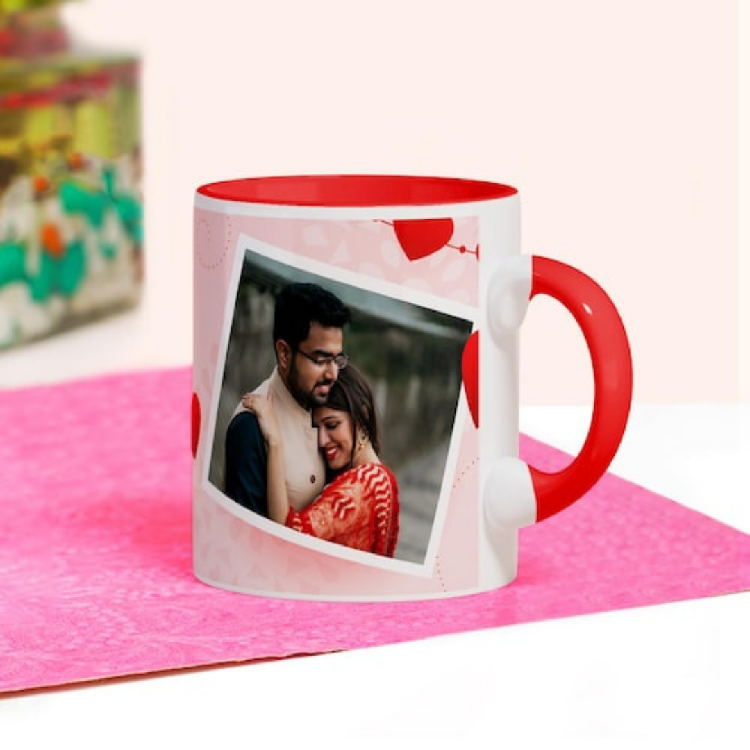 Personalized 3-Tone Red Ceramic Mug